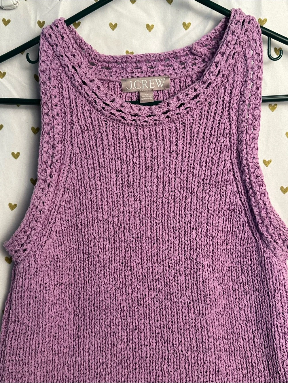 J. Crew Lilac Knit Tank
